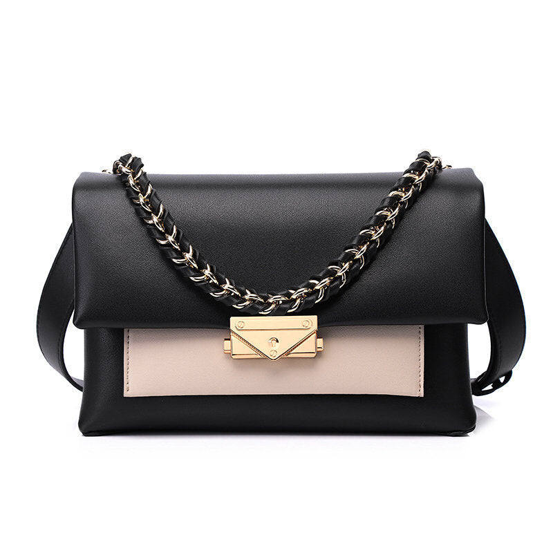 Premium Schultertasche in horizontaler Quadratform – Exquisite Eleganz mit dezentem Farbkontrast - ChMode