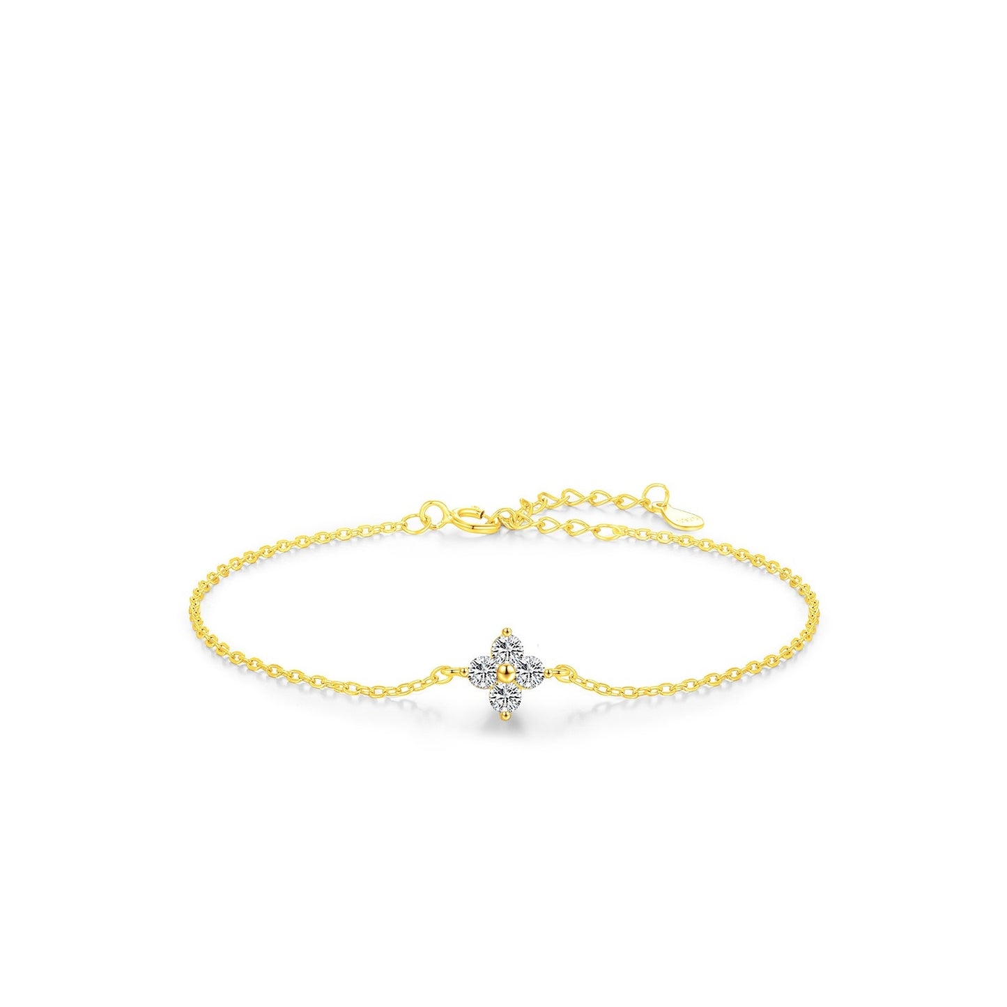 S925 Silber Kleeblattarmband - ChMode