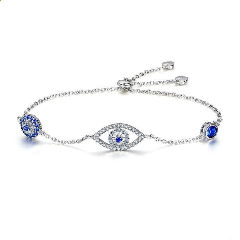 S925 Sterling Silber Damenarmband – Armband mit Schutzaugen-Design - ChMode