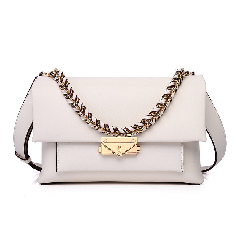 Premium Schultertasche in horizontaler Quadratform – Exquisite Eleganz mit dezentem Farbkontrast - ChMode