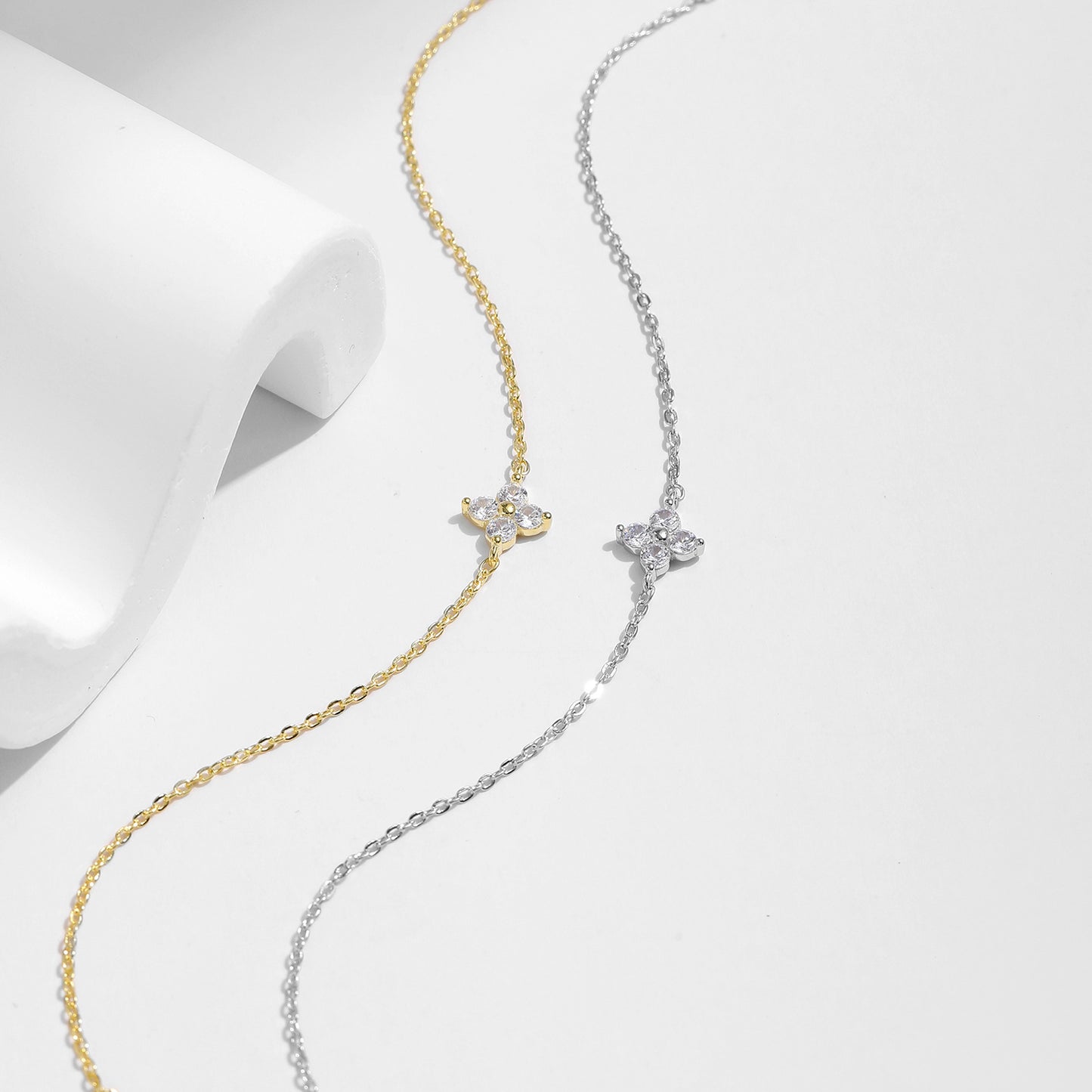 S925 Silber Kleeblattarmband - ChMode
