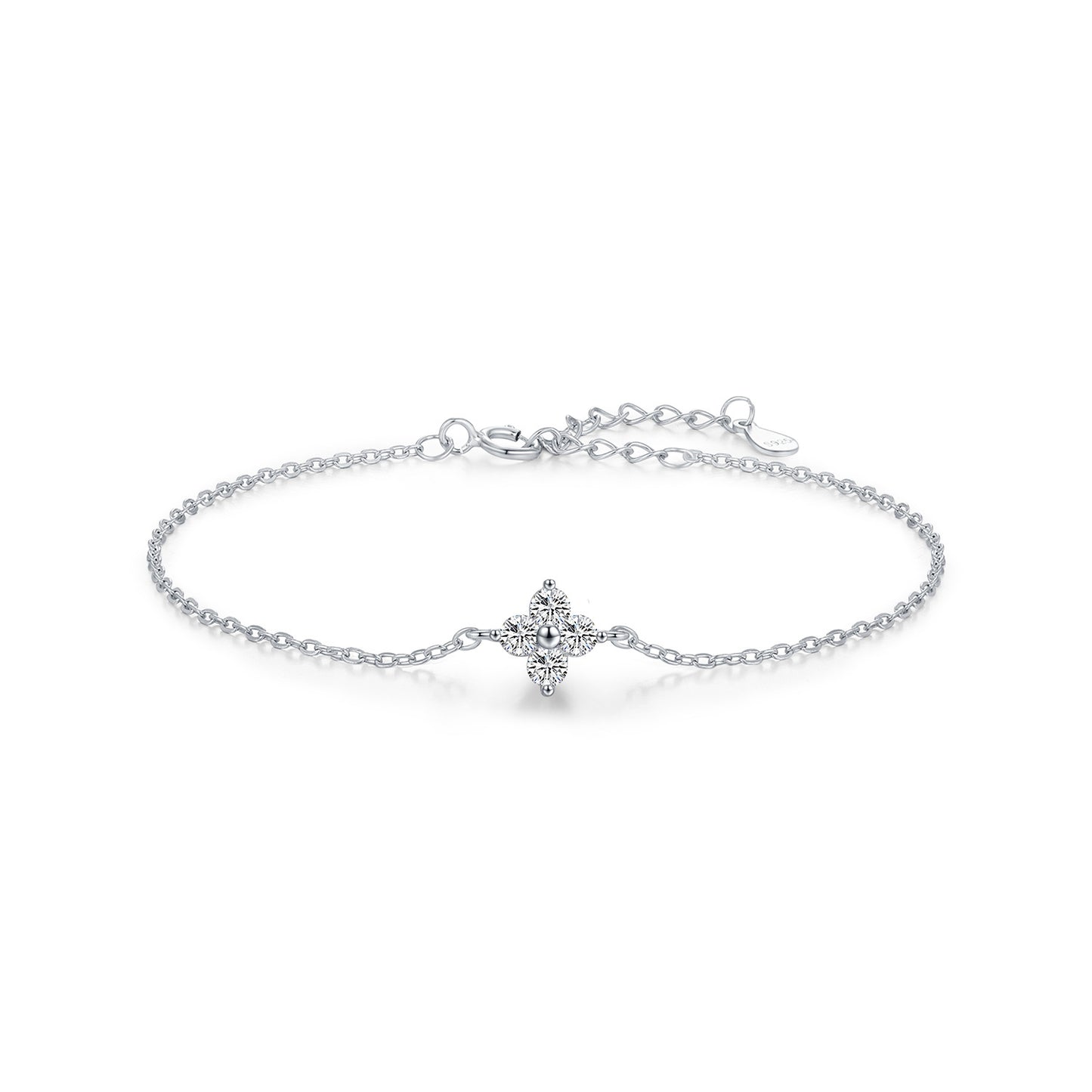 S925 Silber Kleeblattarmband - ChMode