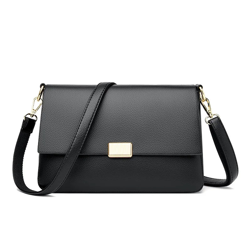 Luxuriöse Damen Schultertasche – Hochwertige Crossbody Bag aus echtem Rindsleder - ChMode