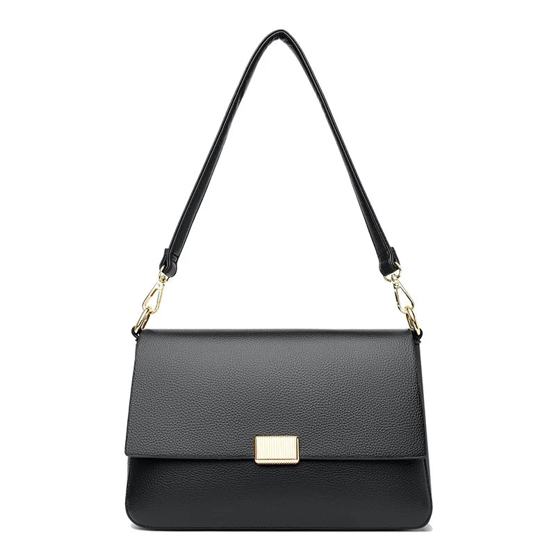 Luxuriöse Damen Schultertasche – Hochwertige Crossbody Bag aus echtem Rindsleder - ChMode