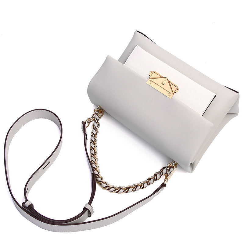 Premium Schultertasche in horizontaler Quadratform – Exquisite Eleganz mit dezentem Farbkontrast - ChMode