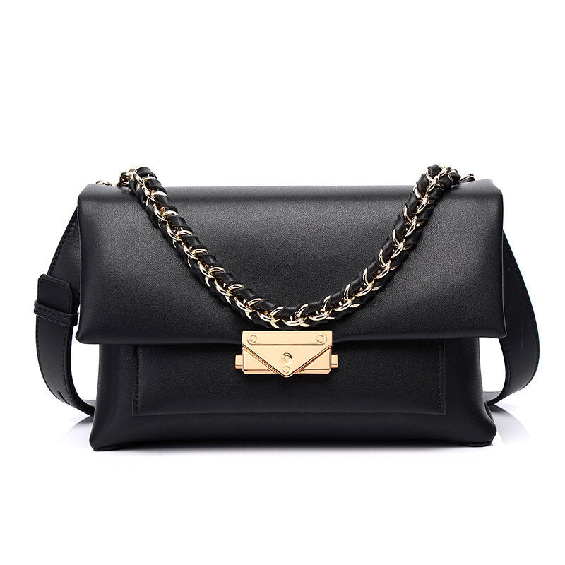 Premium Schultertasche in horizontaler Quadratform – Exquisite Eleganz mit dezentem Farbkontrast - ChMode