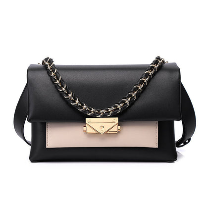 Premium Schultertasche in horizontaler Quadratform – Exquisite Eleganz mit dezentem Farbkontrast - ChMode