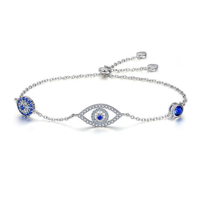 S925 Sterling Silber Damenarmband – Armband mit Schutzaugen-Design - ChMode