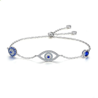 S925 Sterling Silber Damenarmband – Armband mit Schutzaugen-Design - ChMode