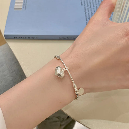 Love-Armband mit geometrischem Design – Sterling Silber - ChMode