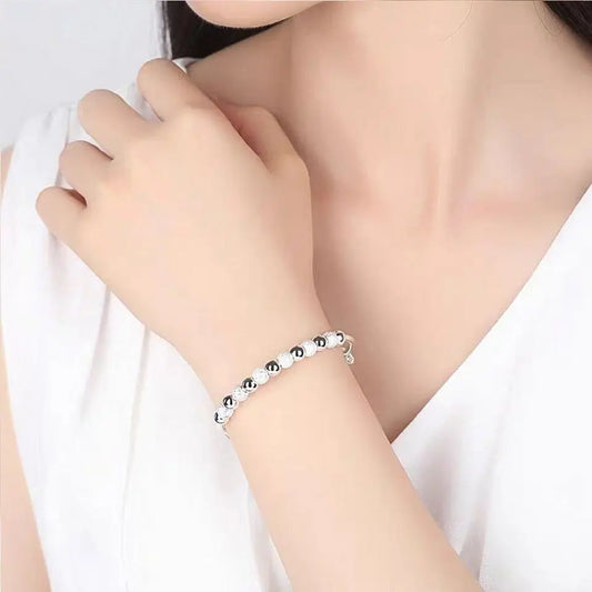 Luxuriöses Bead-Armband – 925er Silberopti - ChMode