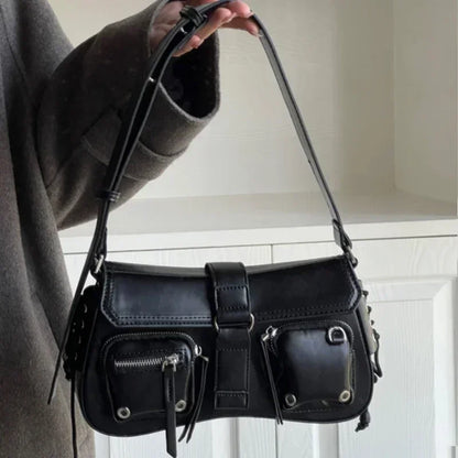 Stylische Schultertasche im Moto- & Biker-Stil – Vielseitiger Begleiter für jeden Tag