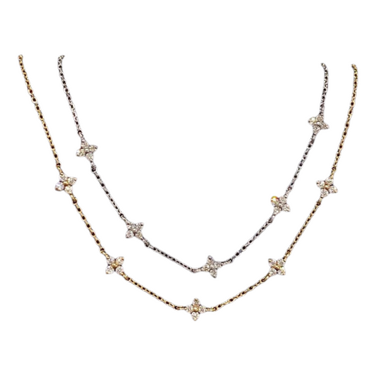 Damen-Armband aus S925 Silber, vergoldet mit 18K Gold und Zirkonbesatz - ChMode