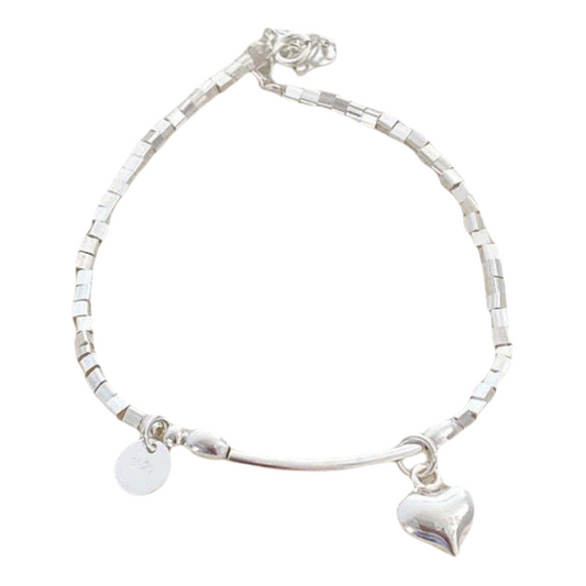 Love-Armband mit geometrischem Design – Sterling Silber - ChMode