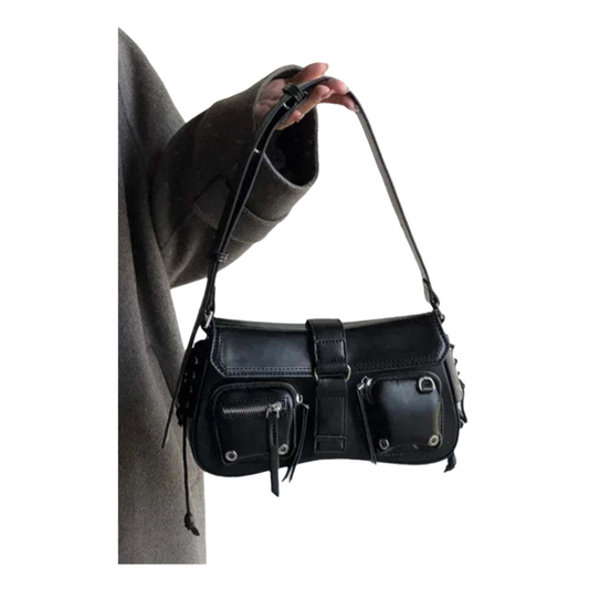 Stylische Schultertasche im Moto- & Biker-Stil – Vielseitiger Begleiter für jeden Tag