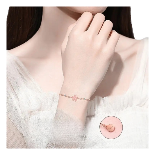 Kirschblüten-Armband für Damen – Alltags-Stil, S925 Silber - ChMode